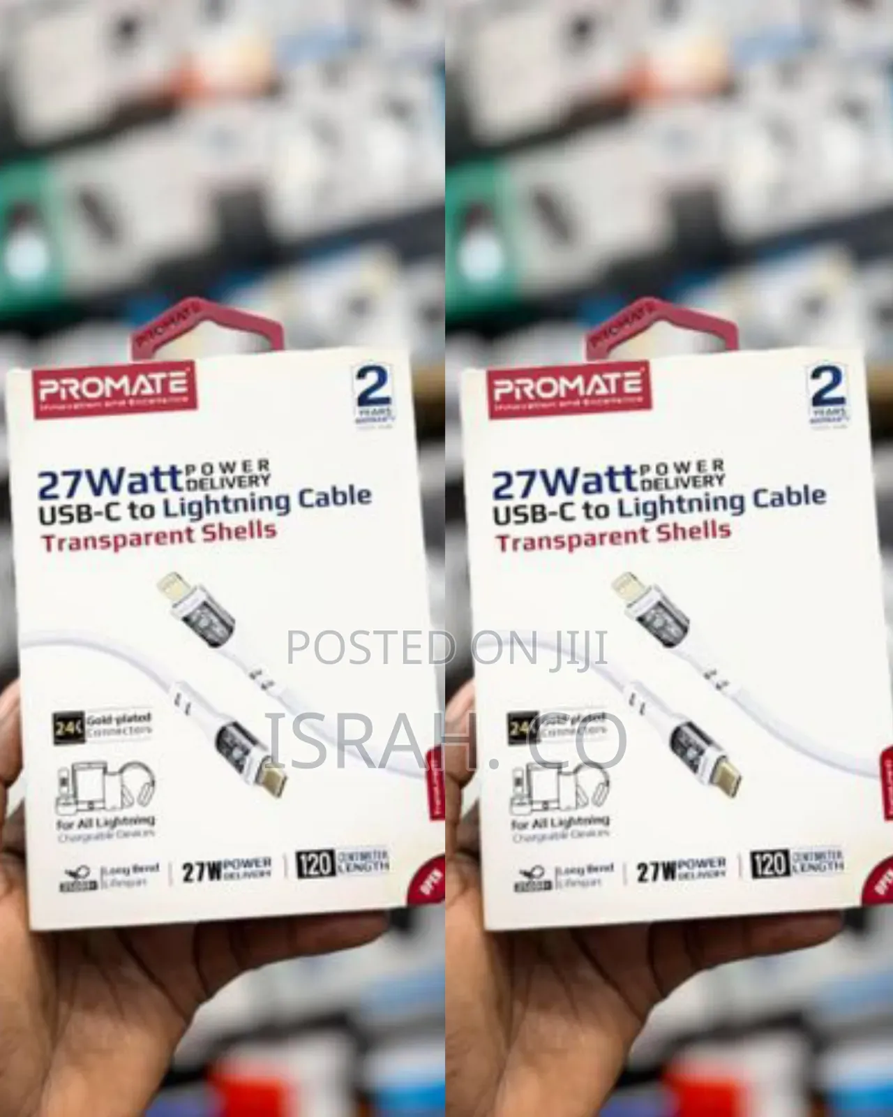 Promate 27w Power Delivery Usb-C to Lightning Cable