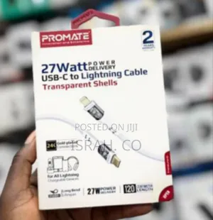 Promate 27w Power Delivery Usb-C to Lightning Cable
