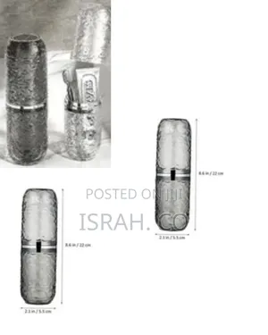 Textured Glass Toothbrush Holder With Cup