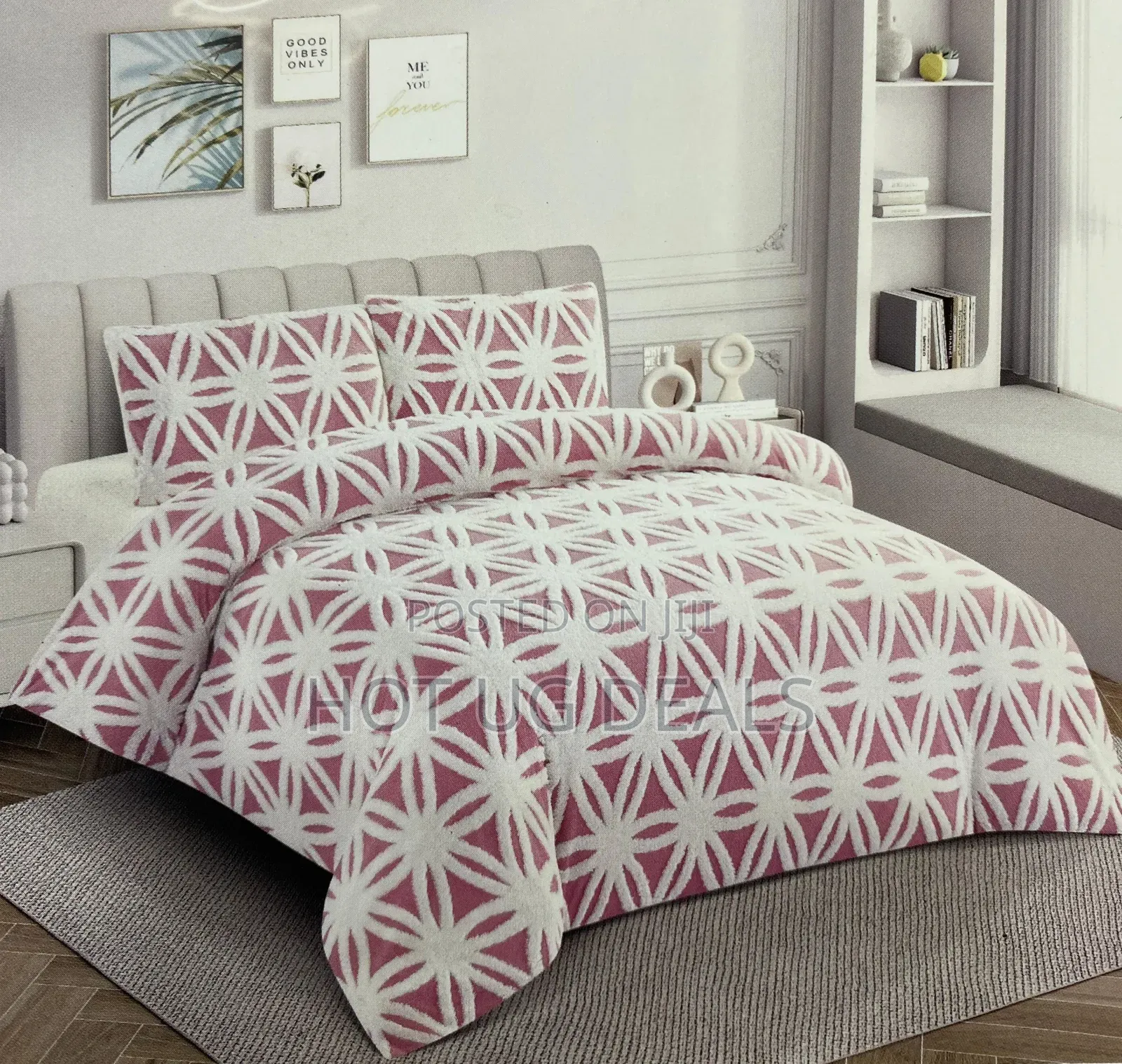 5x6 4pcs Tufted Duvet Set With Bedsheet And Two Pillow Cases - Multi