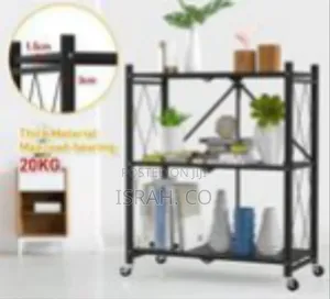 Foldable Rolling Utility and Kitchen Storage Cart