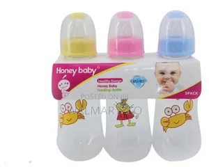 Set of 3 Milk Honey Feeding Bottle 280ml