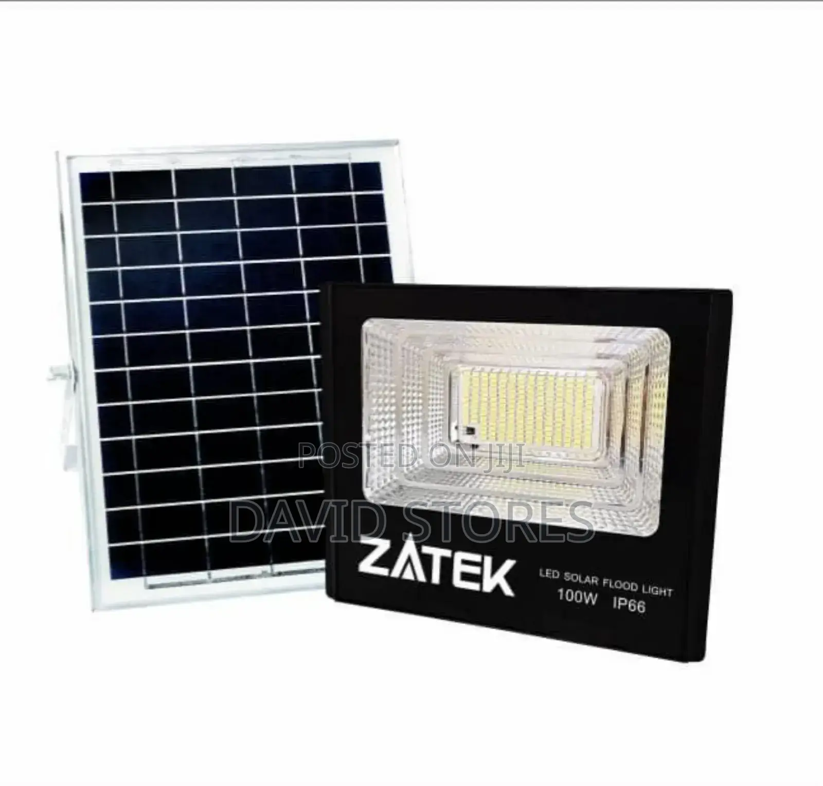 Zatex 100w Led Solar Flood Light – Ip66 Outdoor Security Light