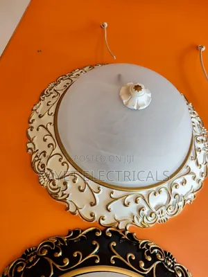 Gold/White Sitting Room Lamp Holder