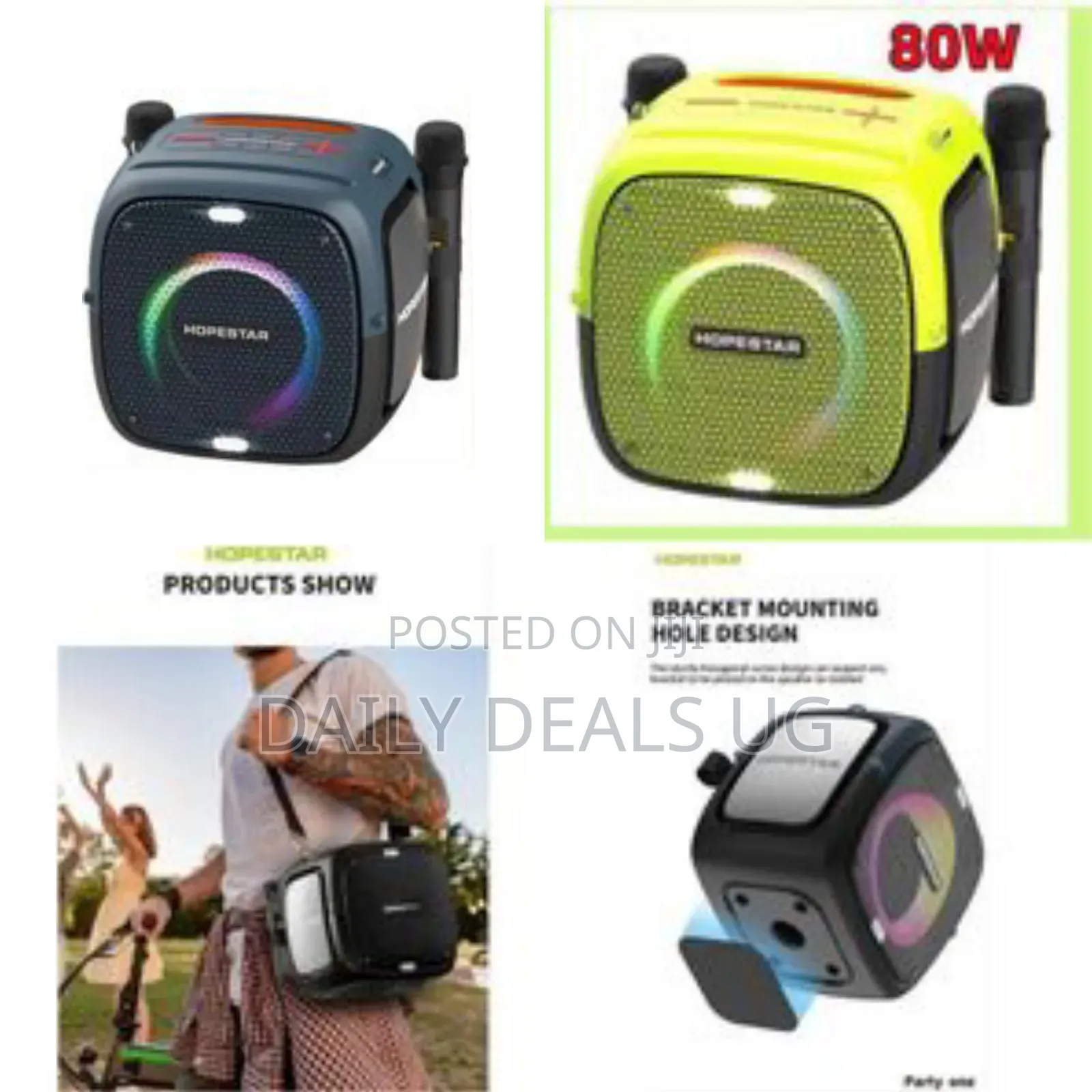 Hopestar Party Lighting Wireless Bluetooth Speaker