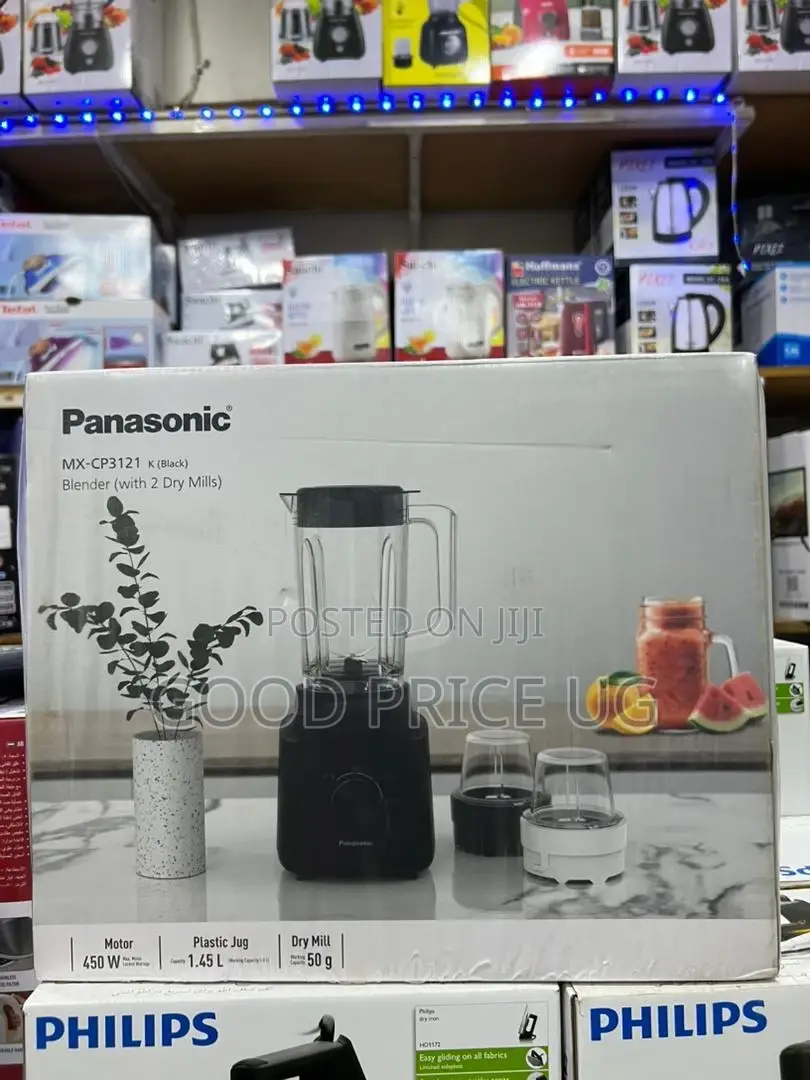 Panasonic Mx-Cp3121k Blender (Black) With Two Dry Mill
