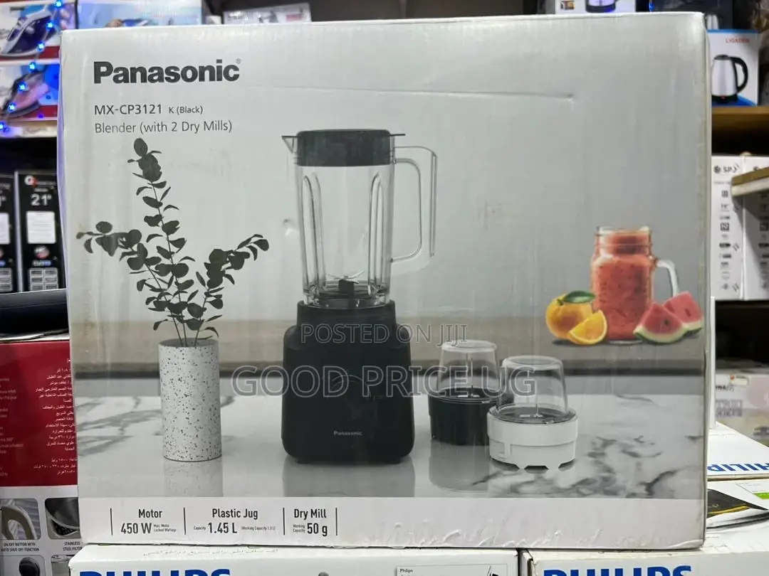 Panasonic Mx-Cp3121k Blender (Black) With Two Dry Mill