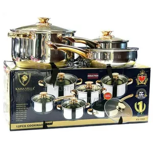 Kaisa Villa 12-Piece Stainless Steel Cookware Set