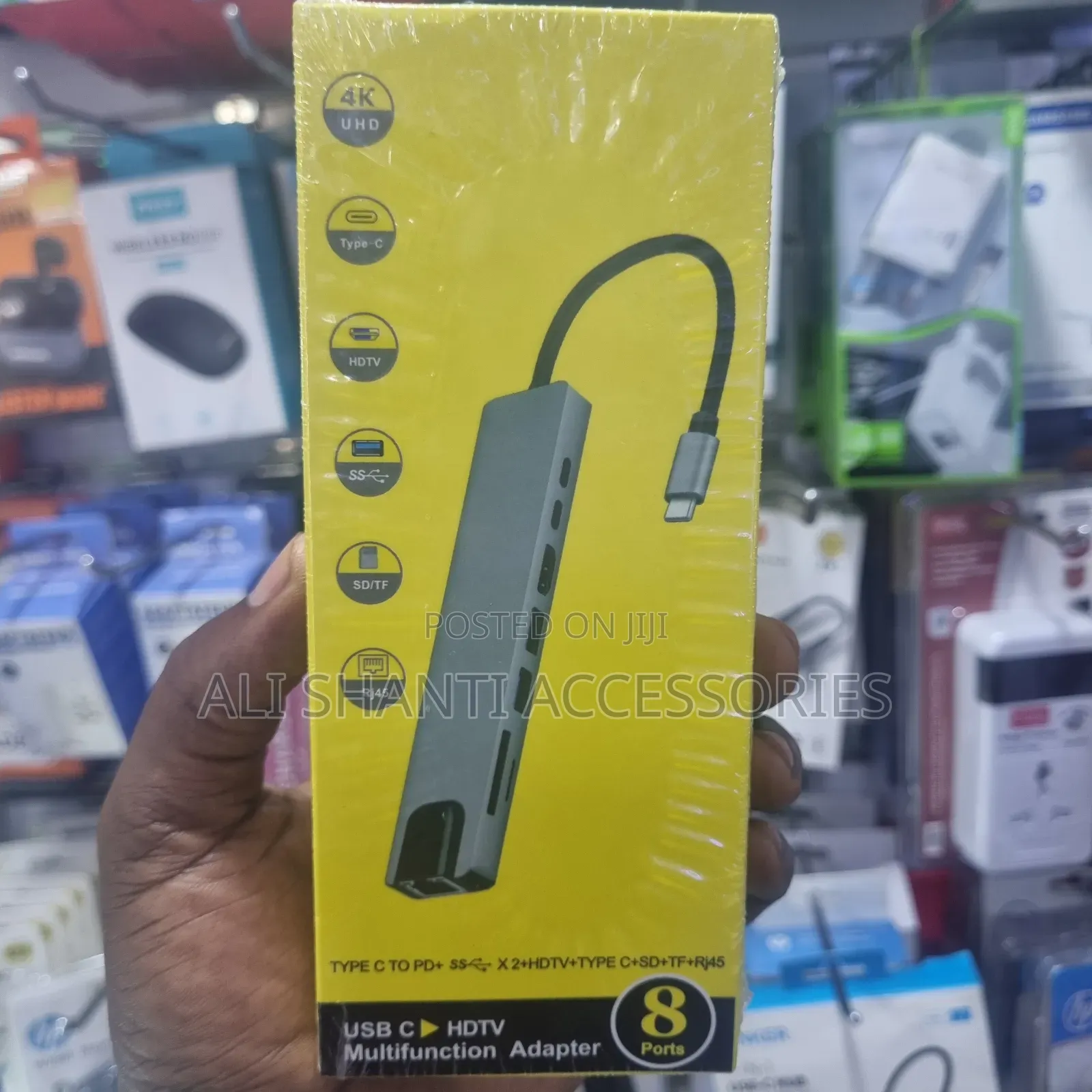 Usb Type-C to 8 in 1 Multifunctional Adapter