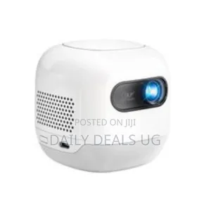 Powerology Palm Size Portable Projector, Mini Beam, 8000mah Battery