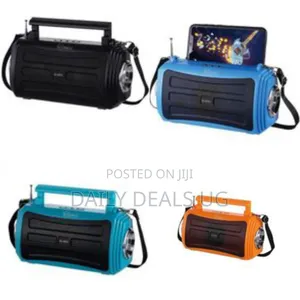Sunafrica Portable Bluetooth Speaker With Fm/Am Radio Powerful Torch