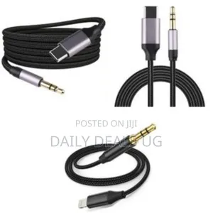 Usb-C to 3.5mm Braided Audio Cable - Multicolor