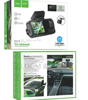 Hoco. Dv15 Tri-Channel Driving Recorder (Dash Cam)