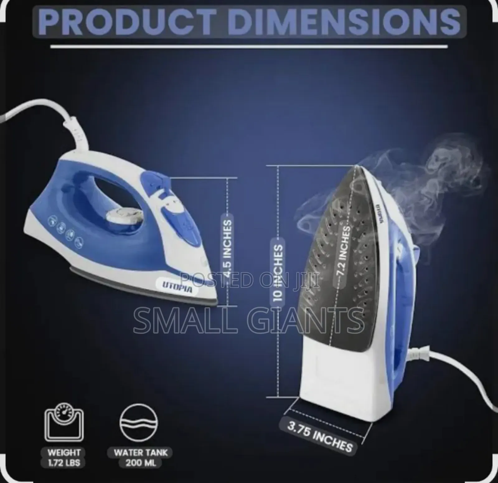 Original Phillips 2 in 1 Steam Flat Iron Soleplate