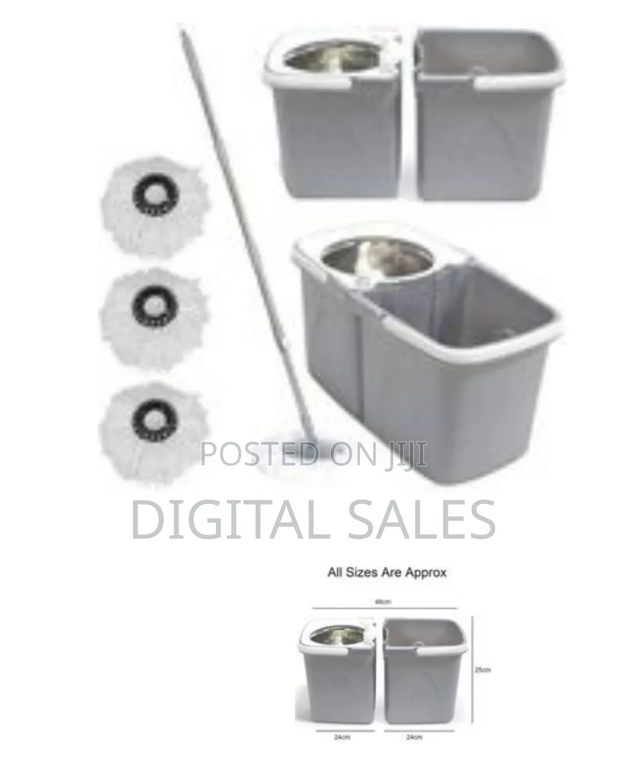 Dual-Chamber Spin Mop and Bucket Cleaning System