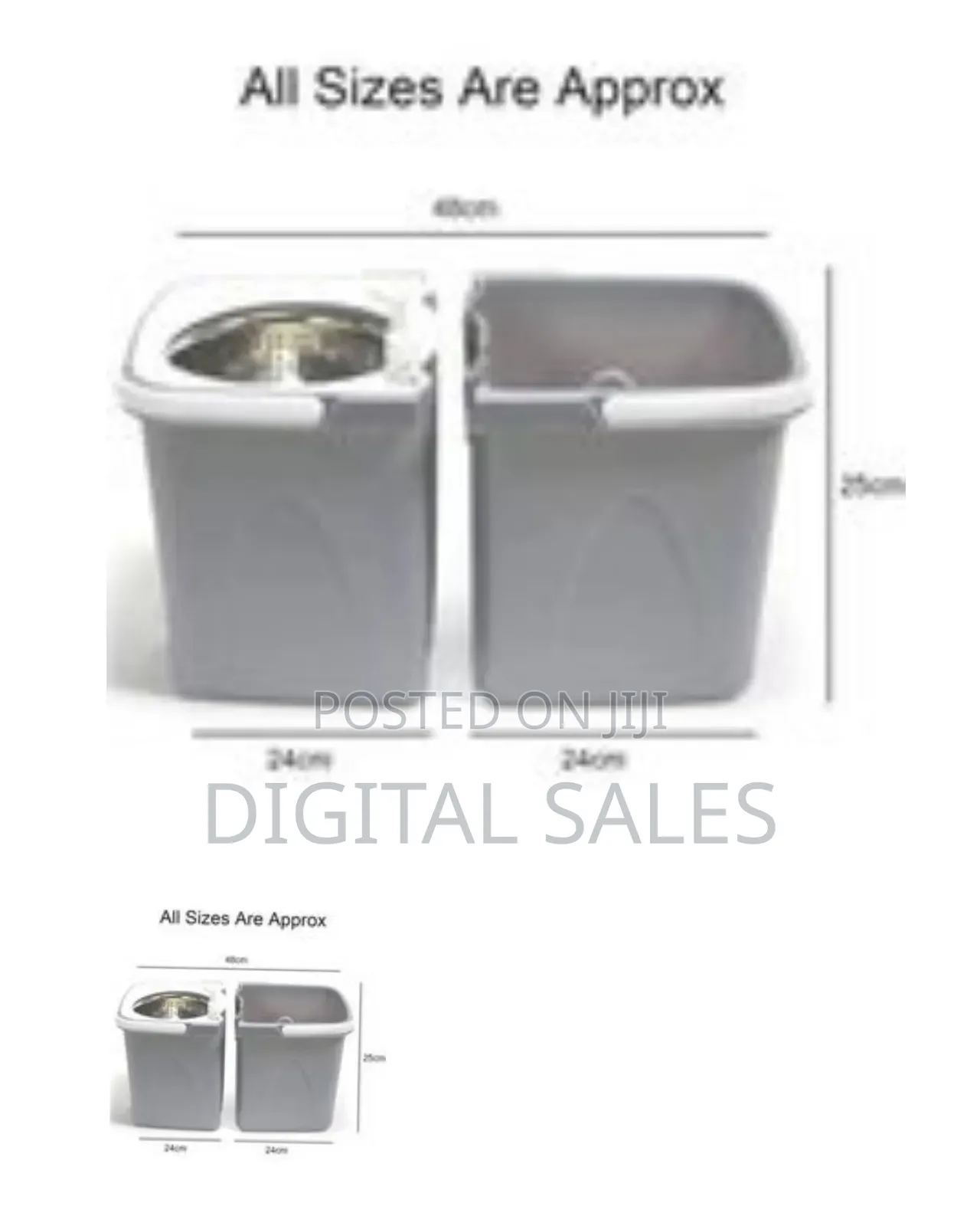 Dual-Chamber Spin Mop and Bucket Cleaning System