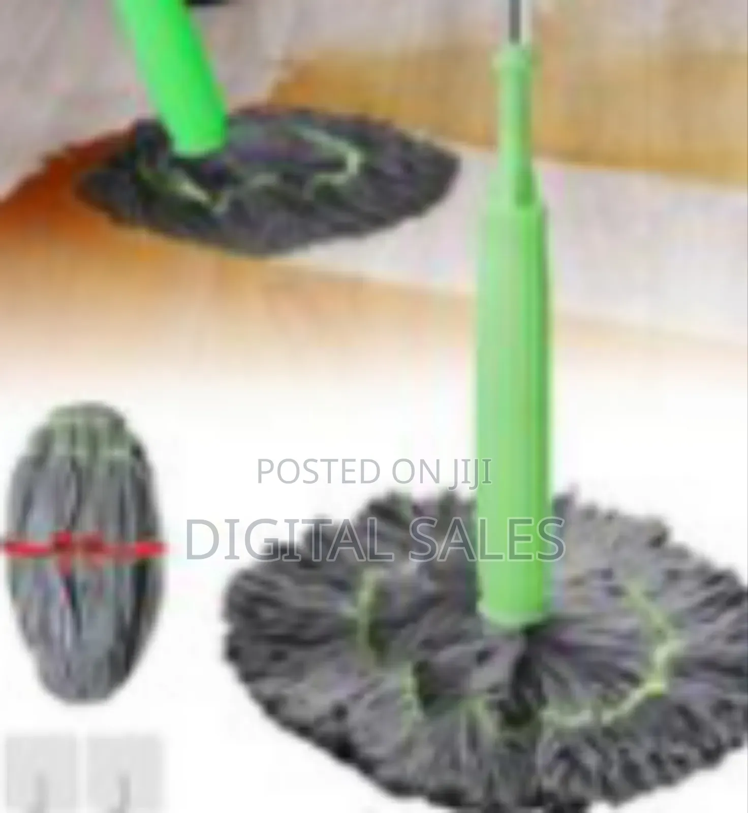 High-Absorbency Microfiber Spin Mop With Telescopic Handle