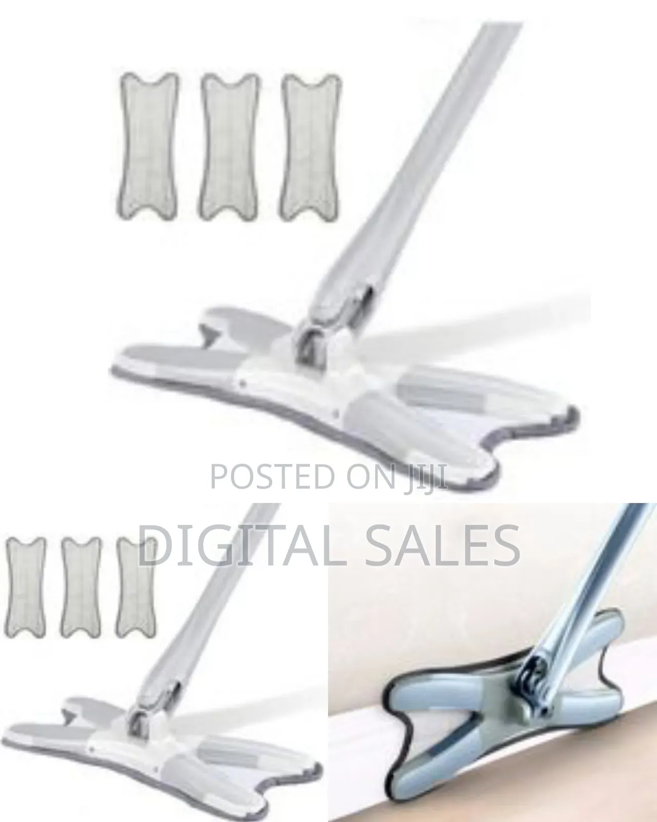 Ergonomic Flat Surface Floor Mop With Extended Handle