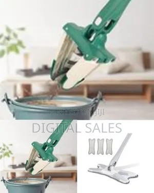 Ergonomic Flat Floor Mop With 1400mm Extended Handle -