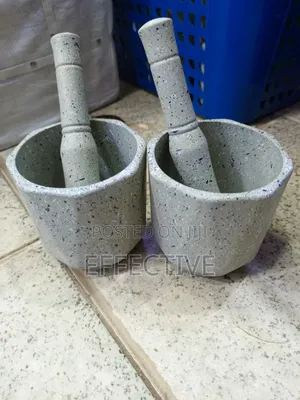 Grey Speckled Granite Mortar