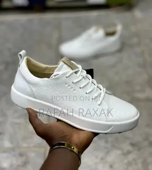 Original Men’S White Ecco Casual Leather Golf Shoes