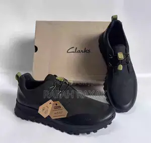 Original Men’S Black Leather Clarks Sneakers