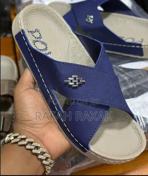 Men’S Classic Blue Polex Cross Sandals