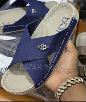 Men’S Classic Blue Polex Cross Sandals
