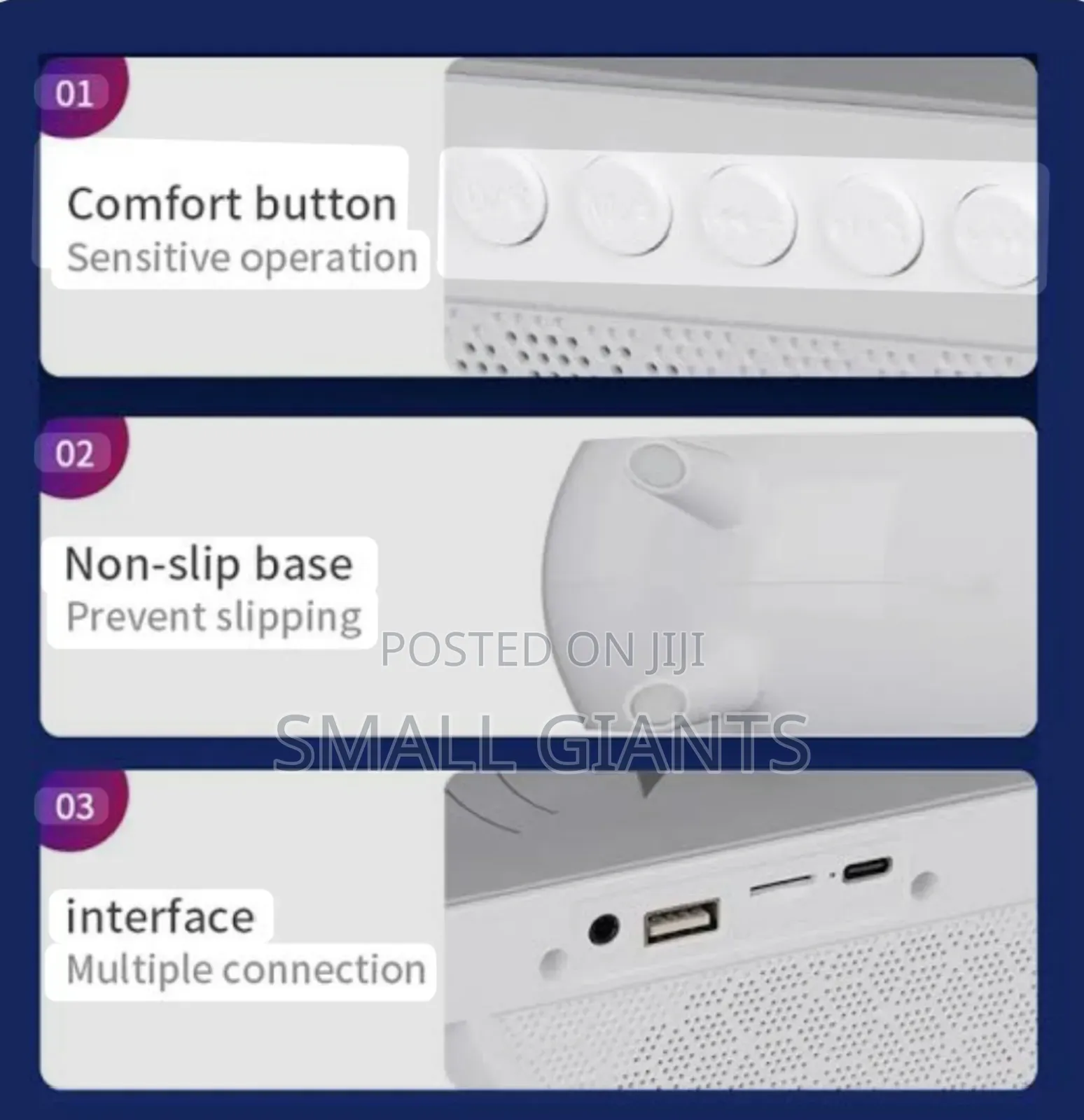 3 in 1 Wireless Charger Bluetooth Compatible Speaker