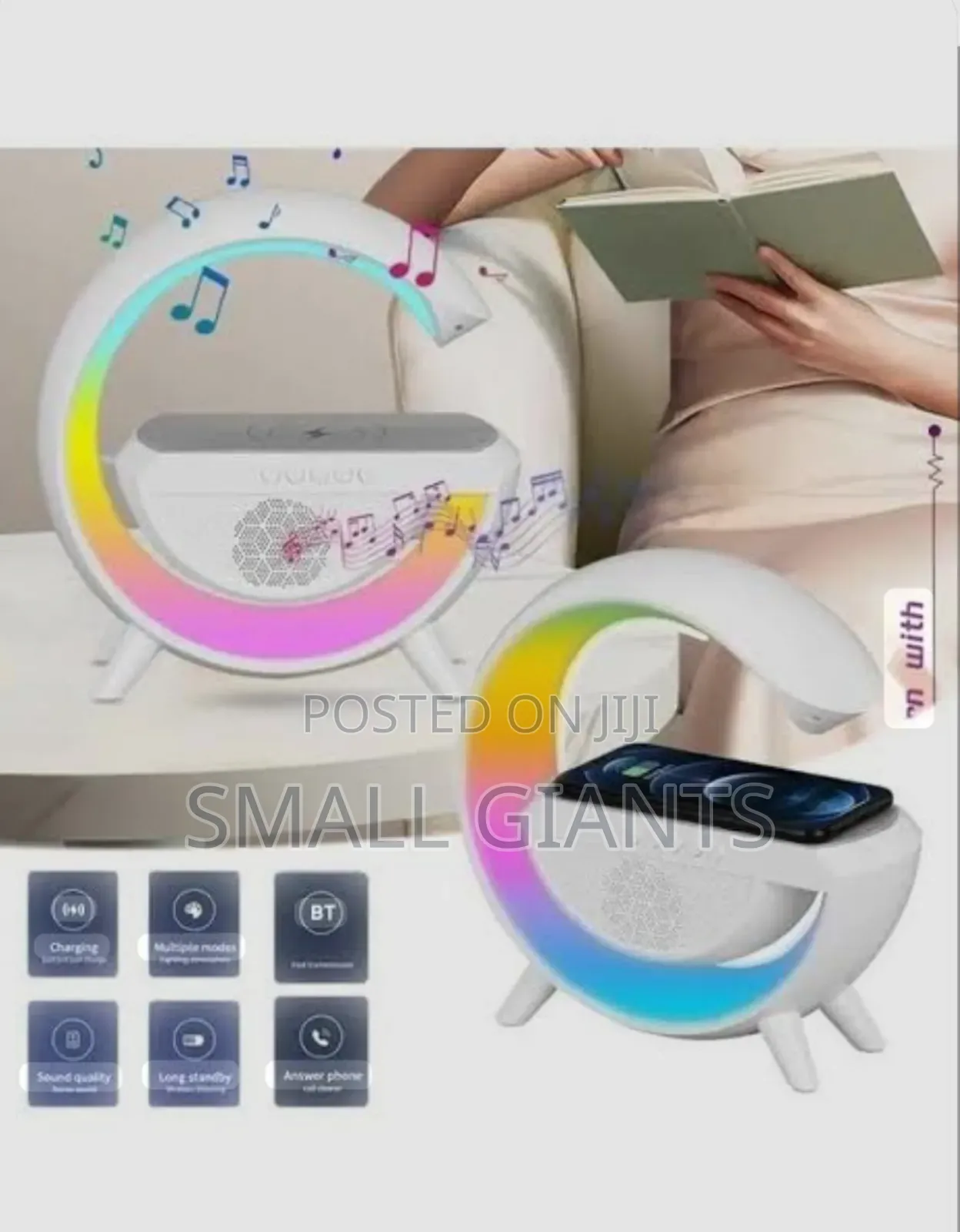 3 in 1 Wireless Charger Bluetooth Compatible Speaker