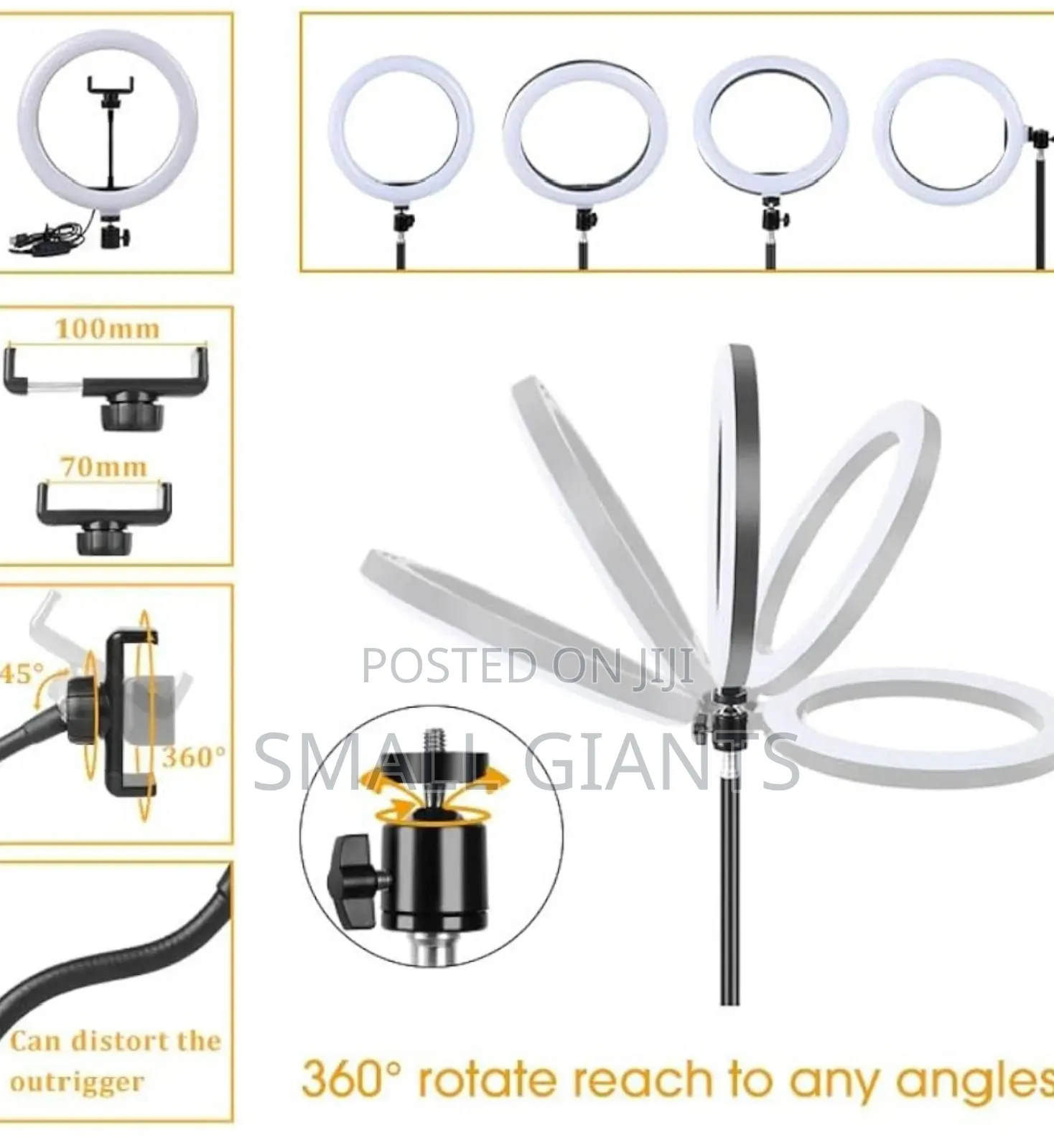 Rechargeable 12inch Ring Light