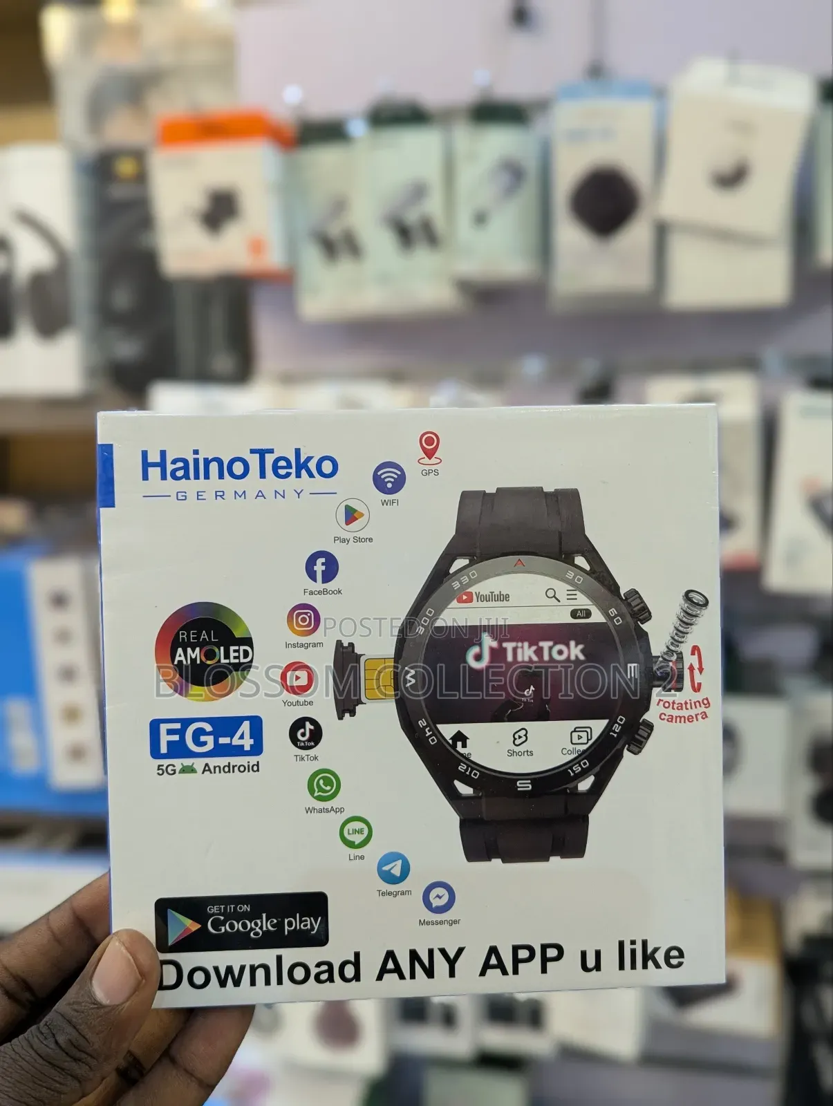 Haino Teko 4g Sim Card Android Smartwatch With GPS Wifi, Cameras