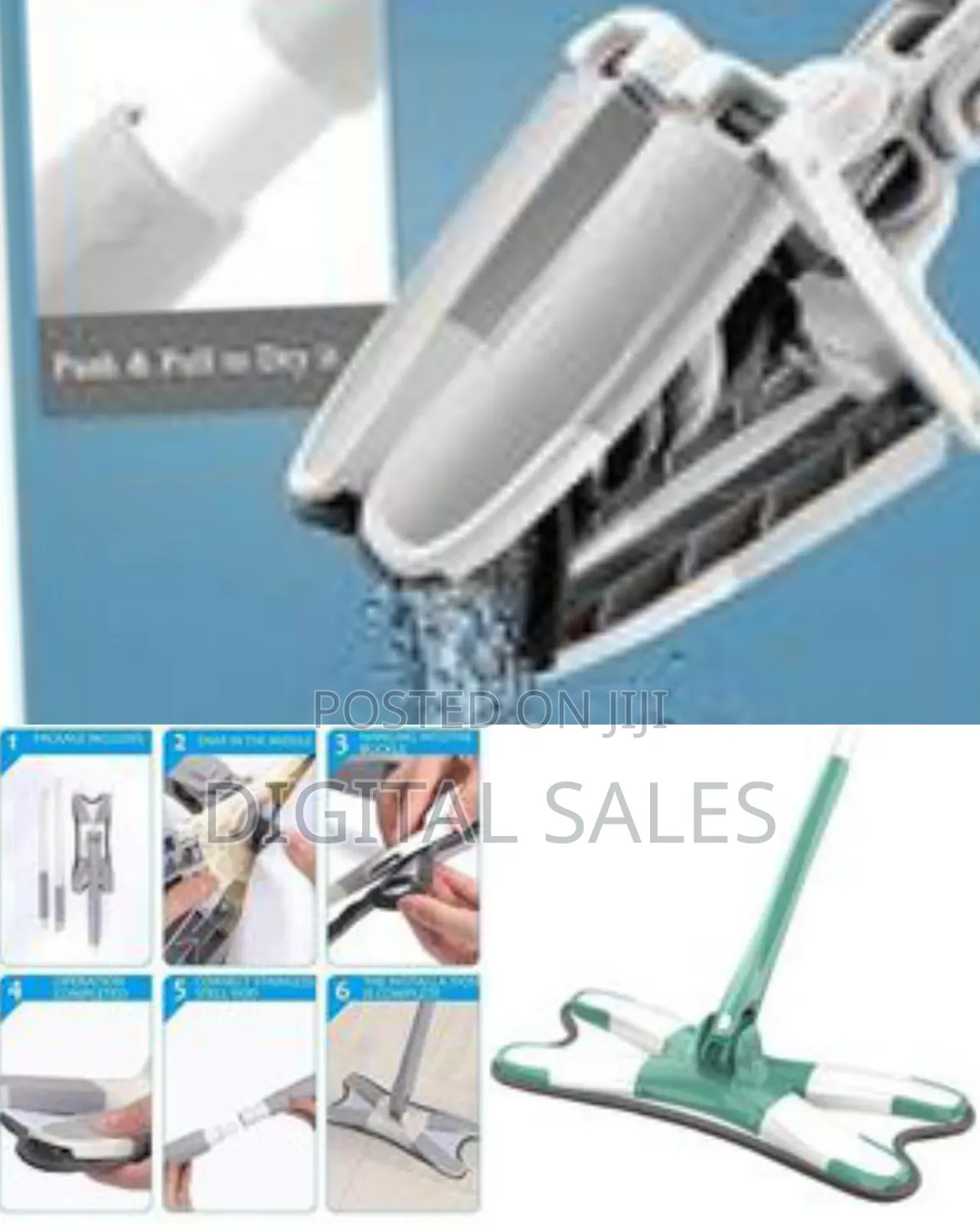 Mop With Self Wringing Functio