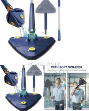 Triangular Self-Wringing Microfiber Mop