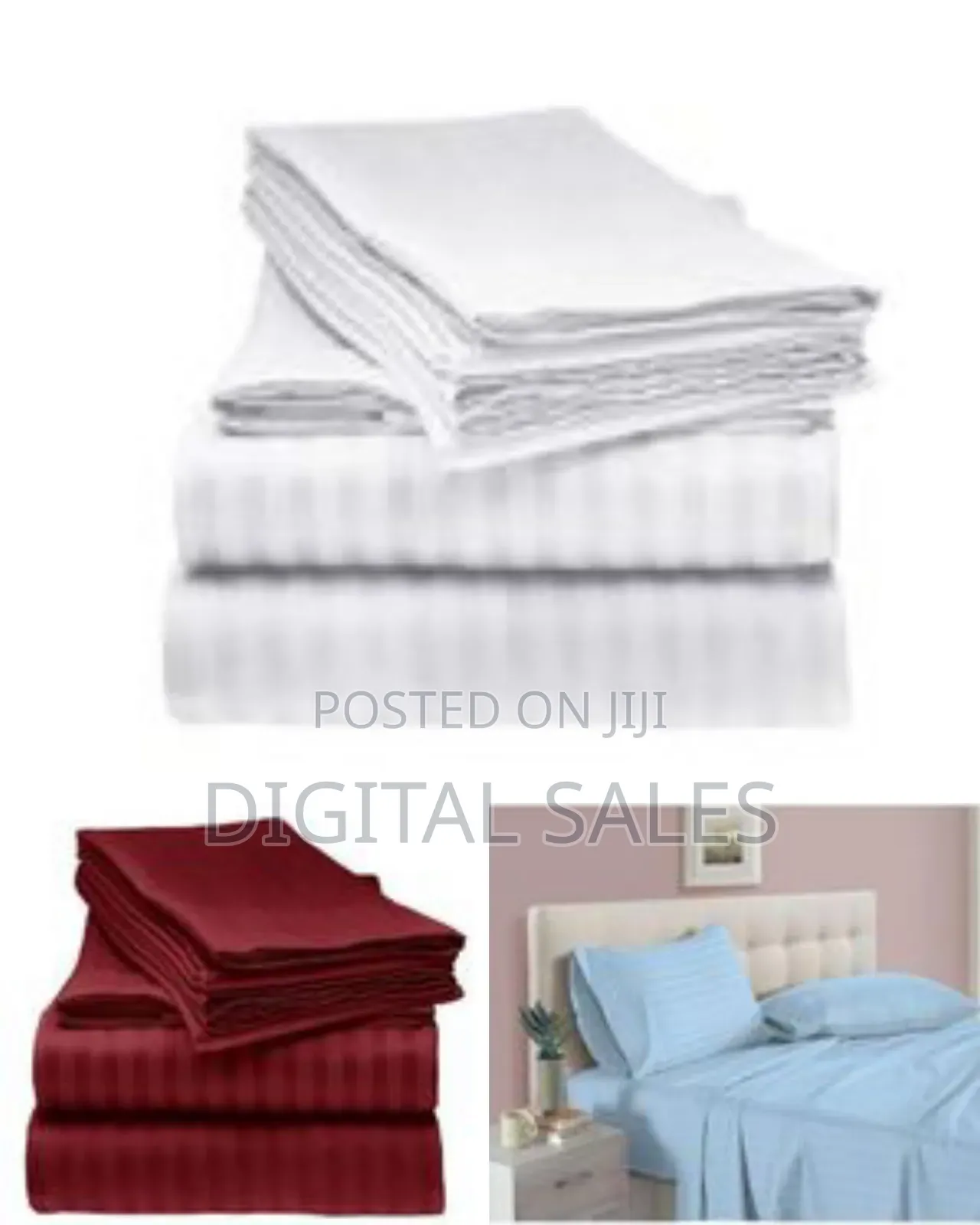 4-Piece Bedsheet Set Including 2 Bedsheets and 2 Pillowcases