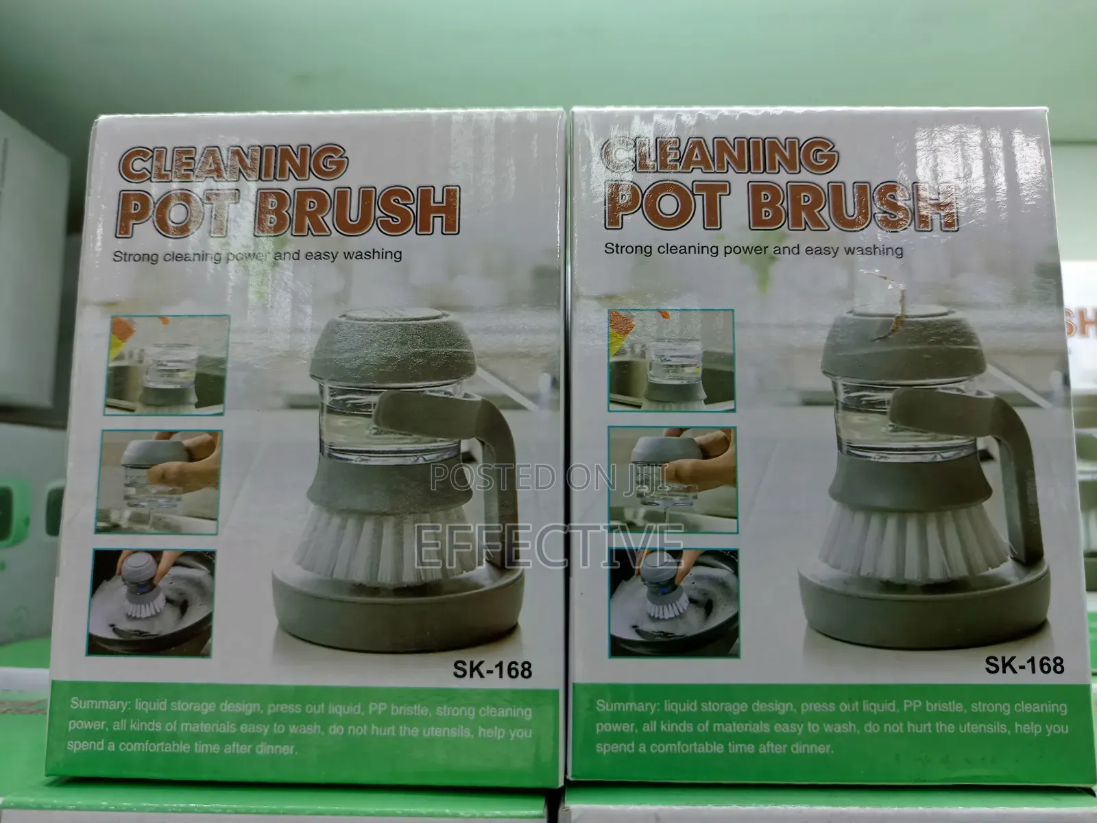 Soap-dispensing Palm Brush.