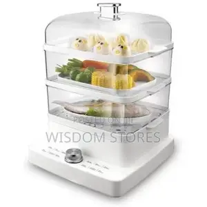 DSP 1300ml 3 Tier Electric Vegetable Food Steamer Cooking Pot- White