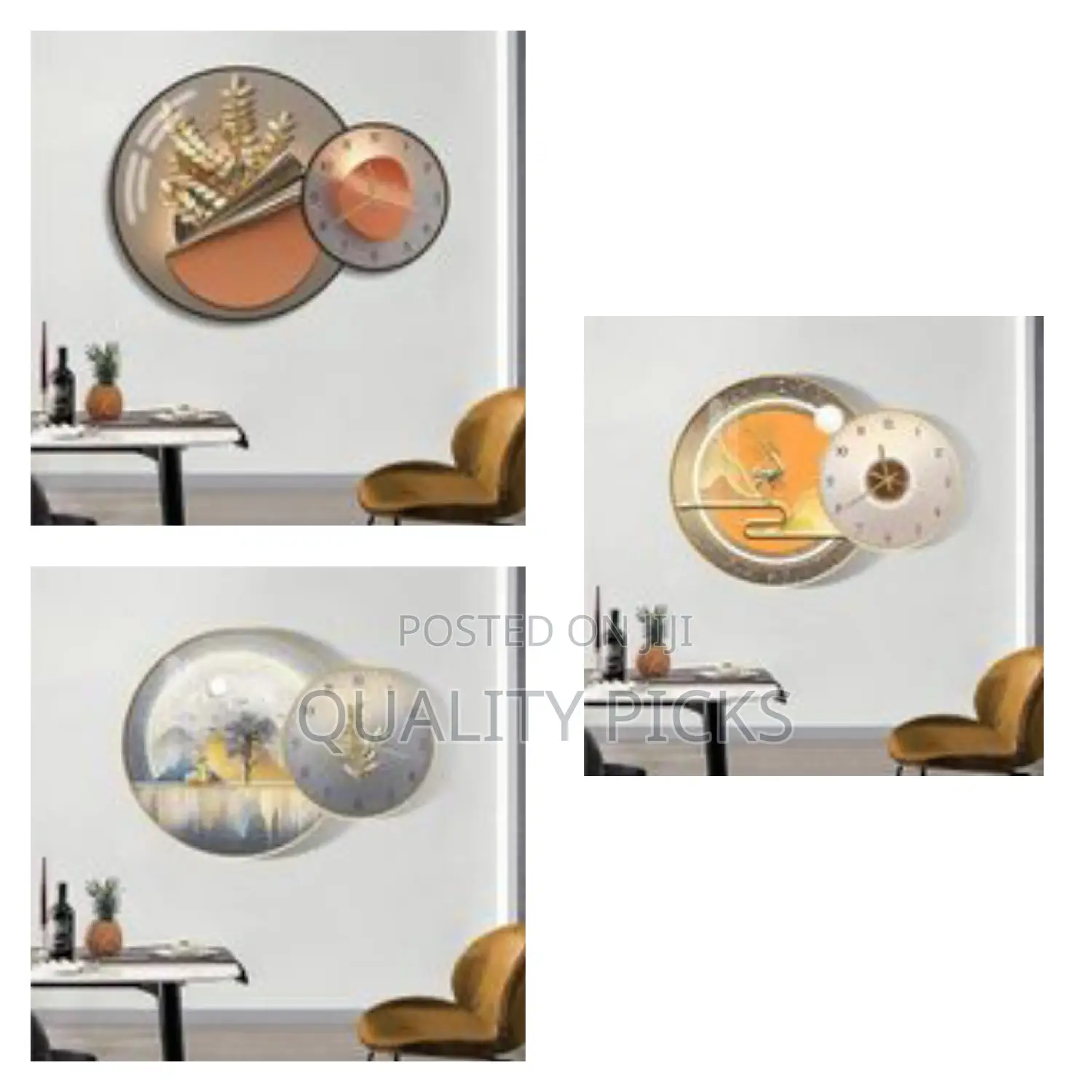 2in 1 Wall Art Clocks