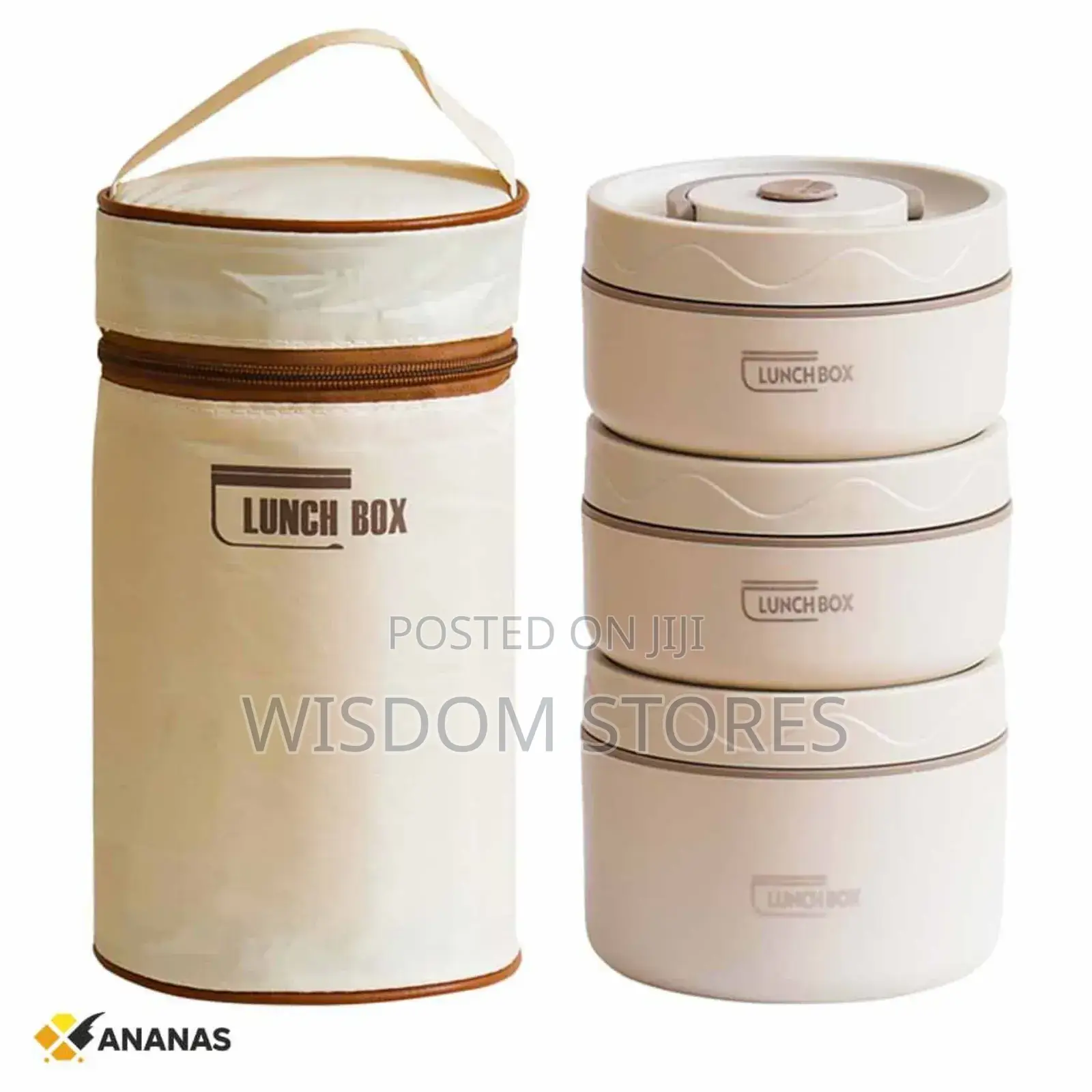 Stainless Steel Insulated Lunch Box With Thermal Bag.