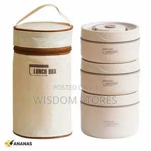 Stainless Steel Insulated Lunch Box With Thermal Bag.