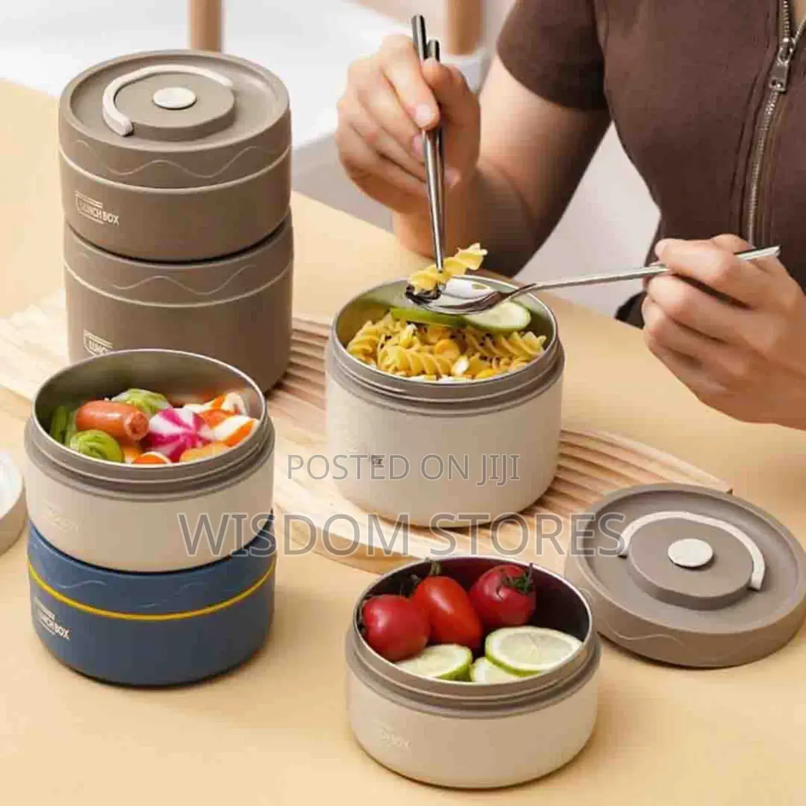Stainless Steel Insulated Lunch Box With Thermal Bag.