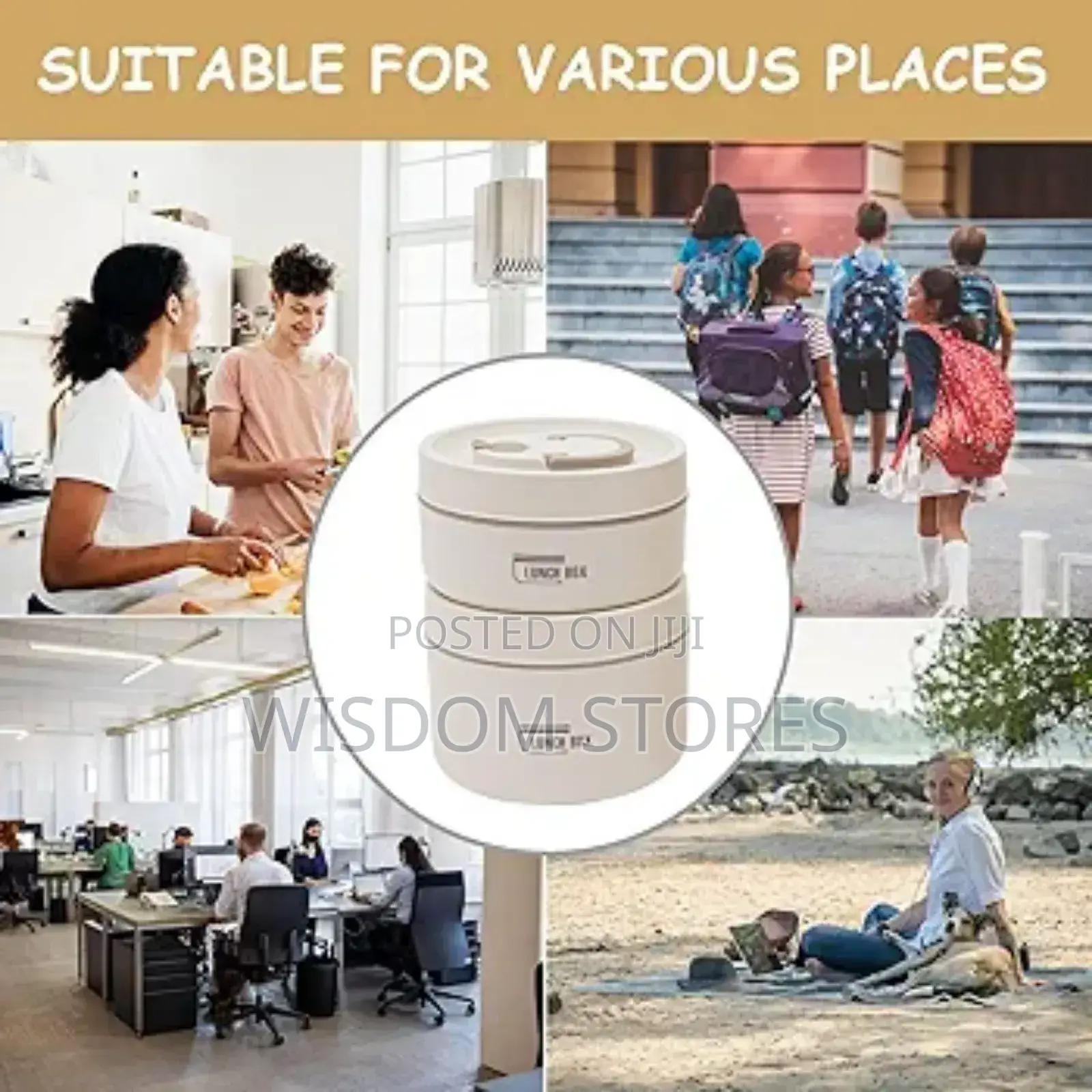 Portable Insulated Lunch Container Set