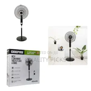 Geepas 16" Stand Fan With Remote Control - Multicolor