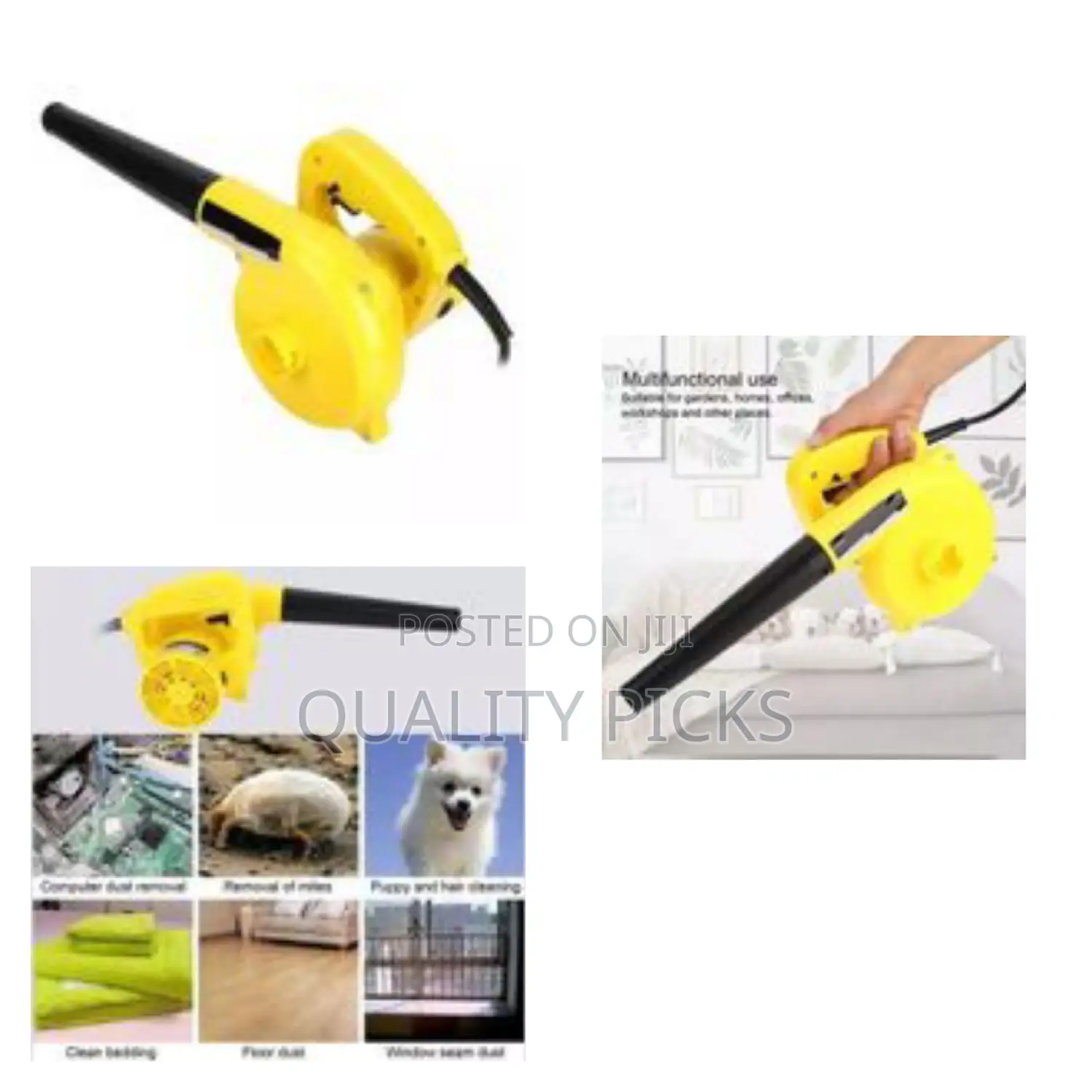 Electric Dust Blower for Removing Dust Yellow