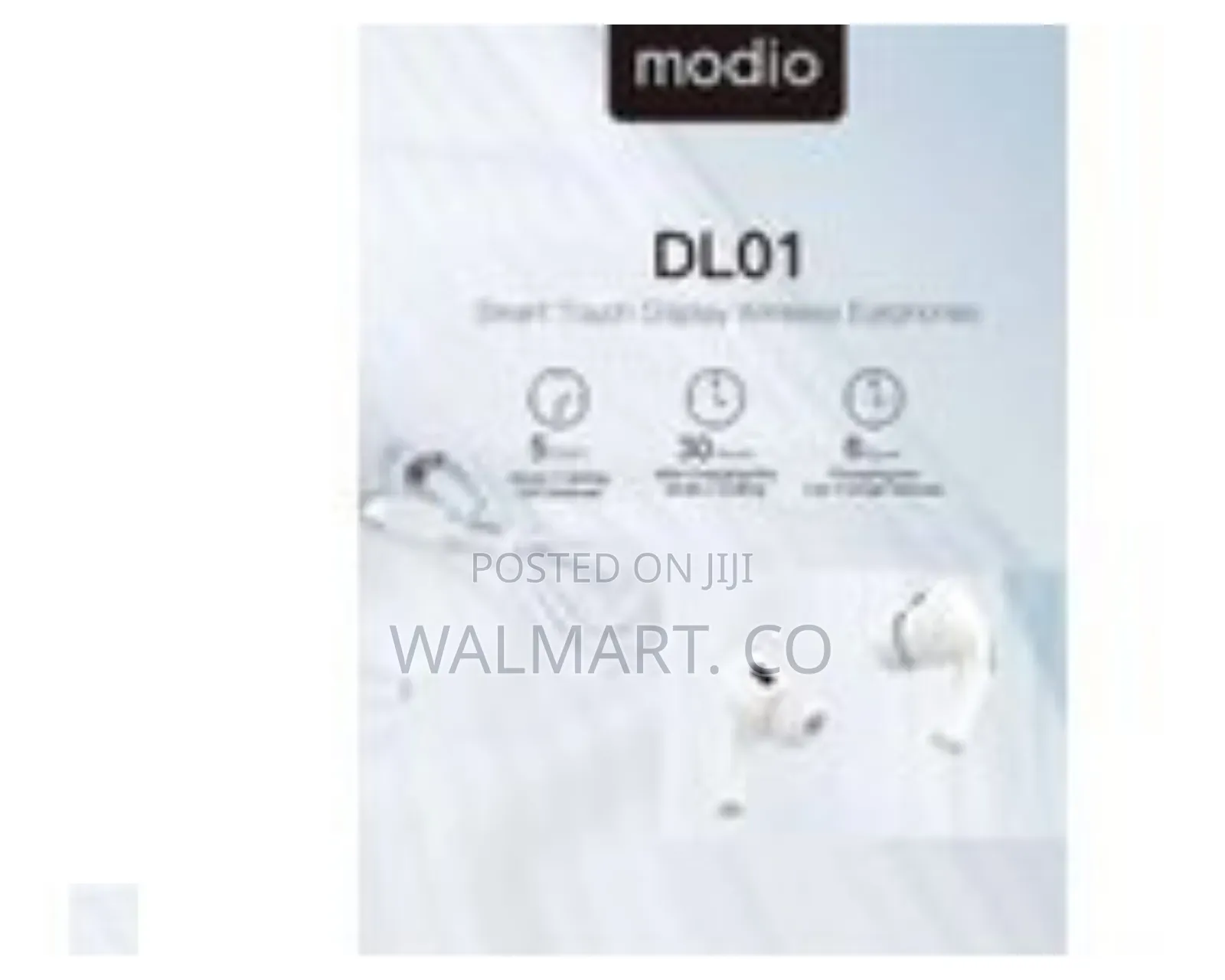 Modio Dl01 True Wireless Earphones With Smart Touch Display
