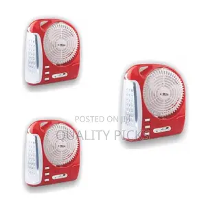 Electro Master 6 in 1rechargeable Light Fanradio Usbcharge
