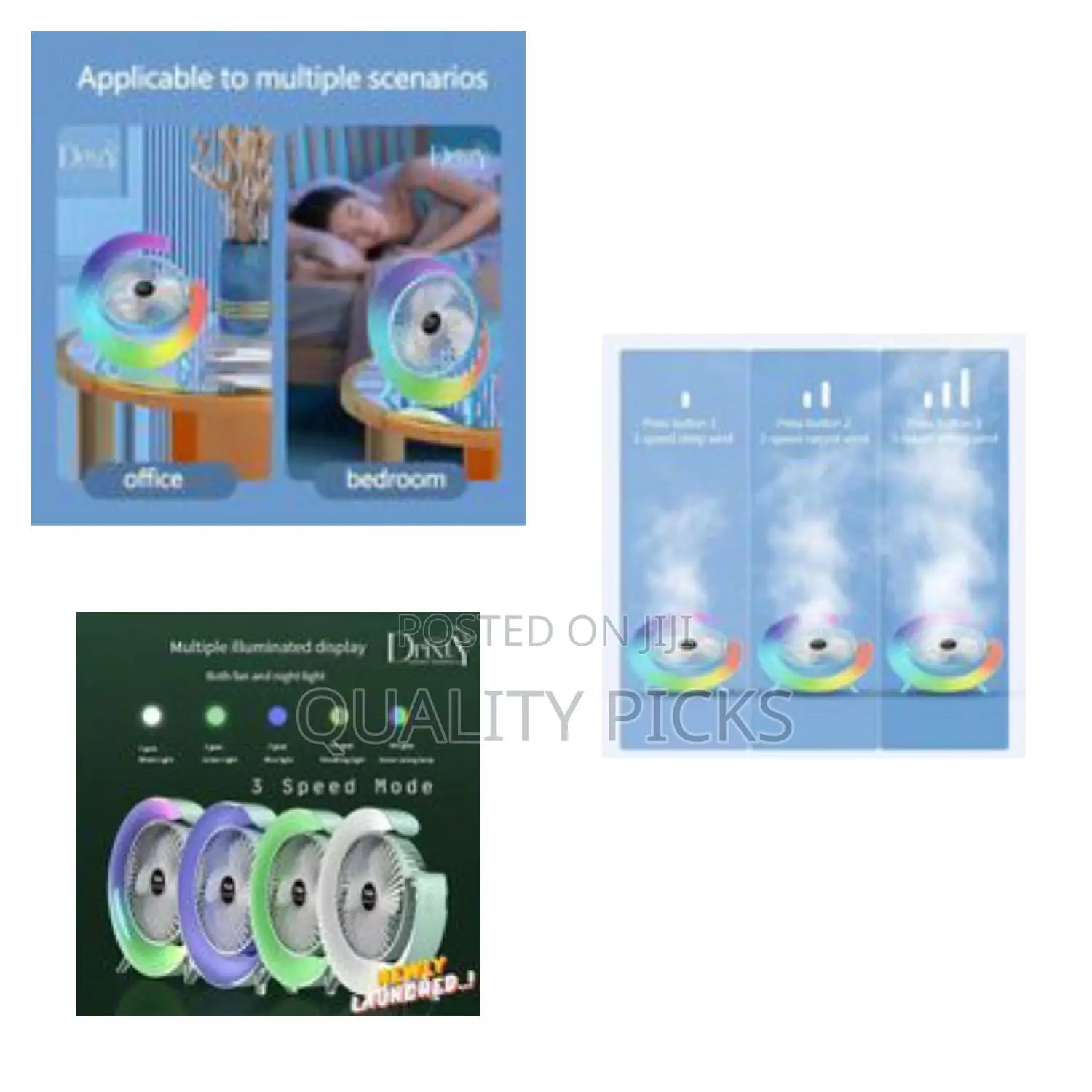 Portable Rechargeable Fan