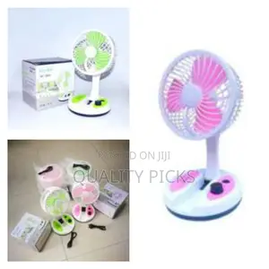 Foldable Rechargeable Portable Table Fan With Light -