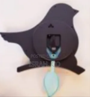 Whimsical Bird Wall Clock With Leaf Pendulum