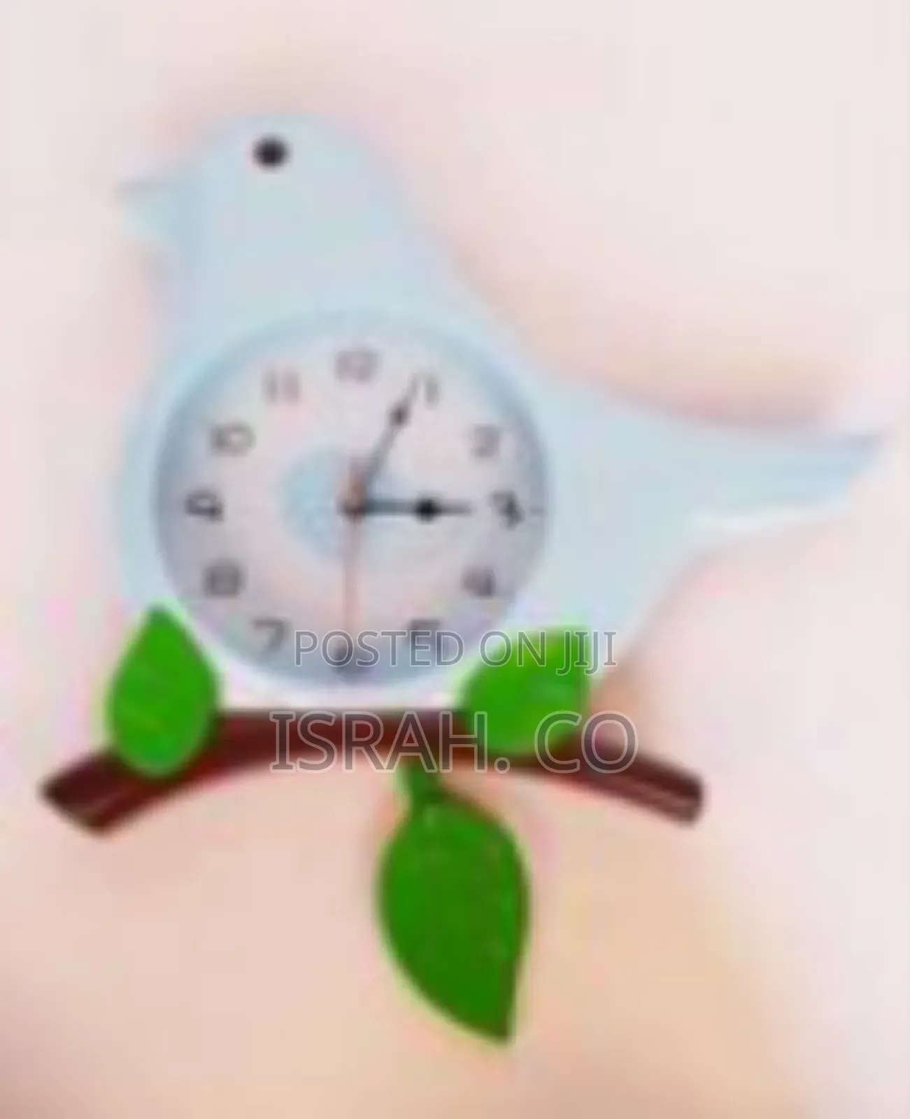 Whimsical Bird Wall Clock With Leaf Pendulum